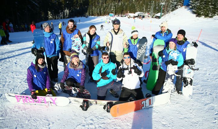 Grundkurs bei der Learn2Ride Snowboardschule in Oberhof